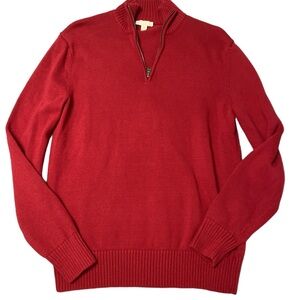 Gap Cable Knit Mock Neck 1/4 Zip Sweater Unisex